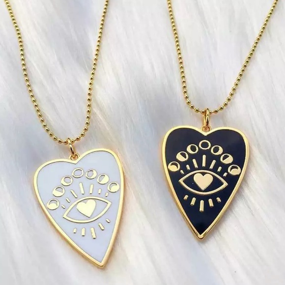 Eye of the Heart Pendant Necklace - 1 White left! - Picture 5 of 8